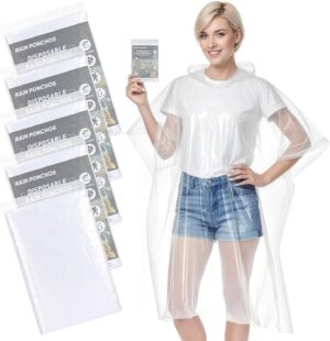 Disposable Rain Ponchos for Adults
