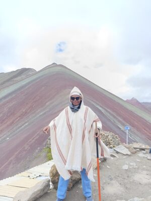 Rainbow Mountain Peru Vinicunca summit